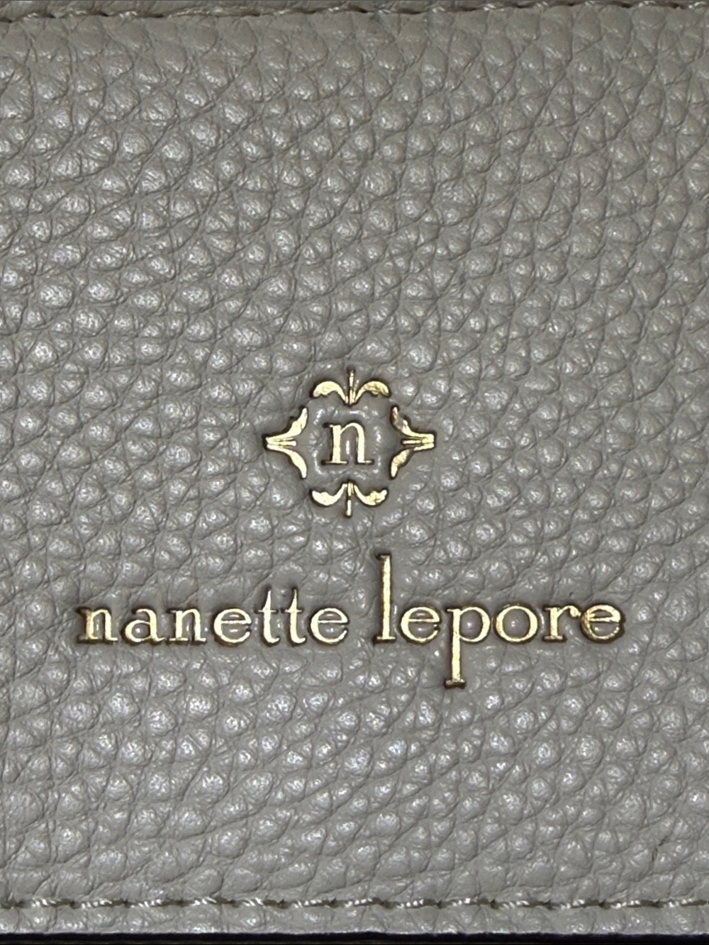 Nanette Lepore Ivory Pebbled Faux Leather Tote with Front Pockets - Picture 2 of 6